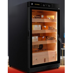 Vincellar C150A-CABK 星空黑箱體/加拿大雪松木層架 恆溫雪茄櫃 (3層, 300-500支)